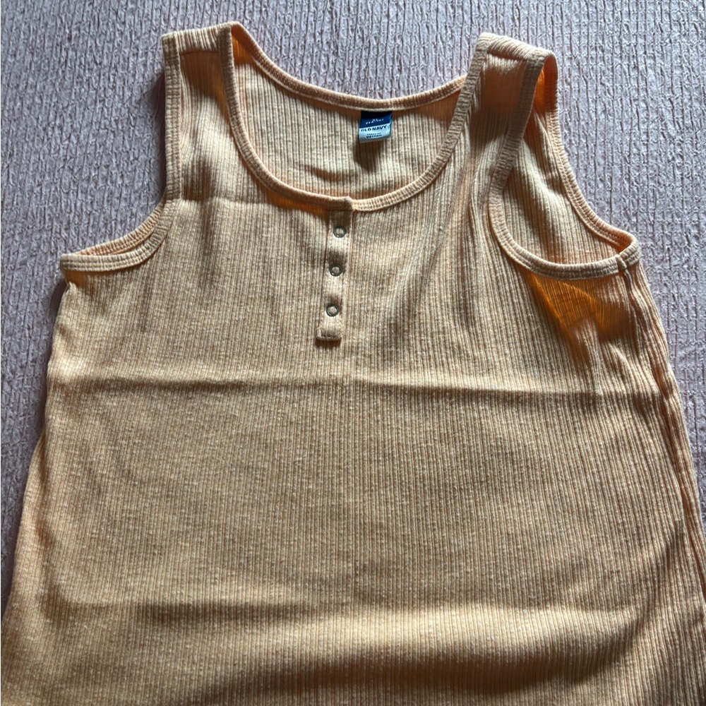 Old Navy Tan Ribbed Tank Top